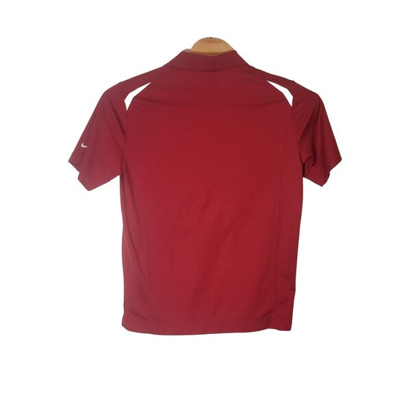 Nike‎ Golf Tour Performance Dri Fit Polo Shirt Maroon Size Large Short Sleeve - Picture 3 of 5